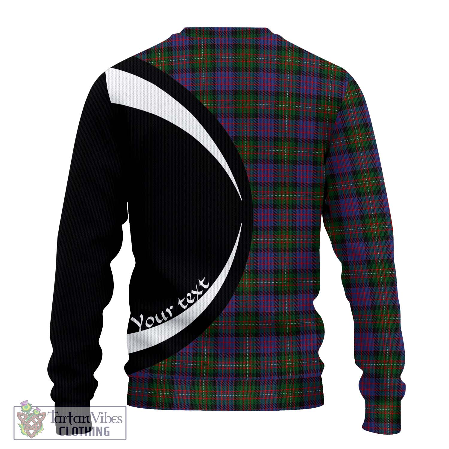 MacDonell (McDonell) Tartan Ugly Sweater with Family Crest Circle Style - Tartan Vibes Clothing