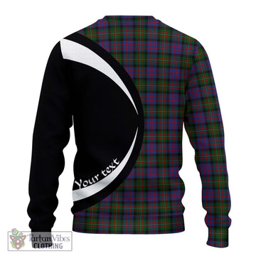 MacDonell (McDonell) Tartan Ugly Sweater with Family Crest Circle Style - Tartan Vibes Clothing