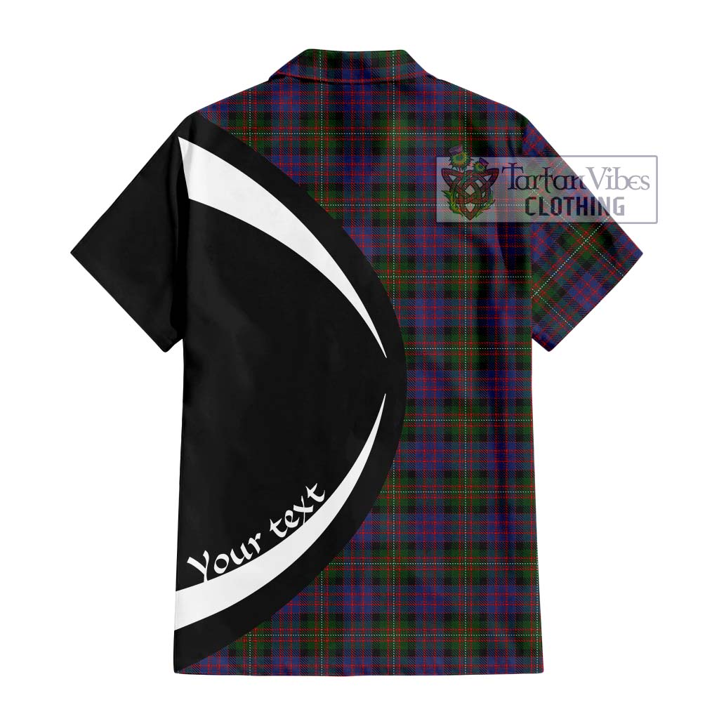 MacDonell (McDonell) Tartan Hawaiian Shirt with Family Crest Circle Style - Tartan Vibes Clothing