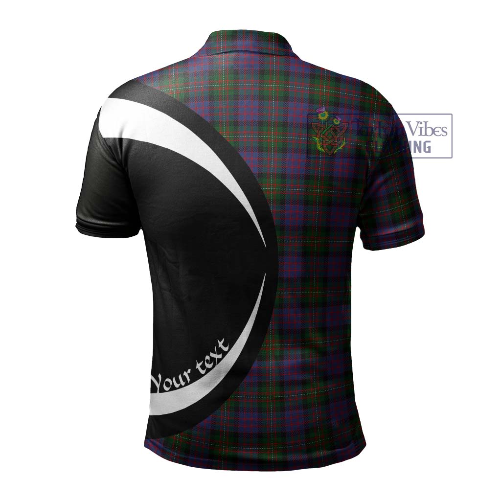 MacDonell (McDonell) Tartan Men's Polo Shirt with Family Crest Circle Style - Tartan Vibes Clothing