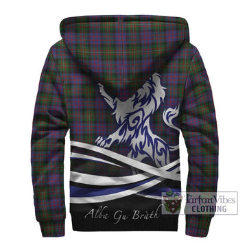 MacDonell (McDonell) Tartan Sherpa Hoodie with Alba Gu Brath Regal Lion Emblem - Tartan Vibes Clothing