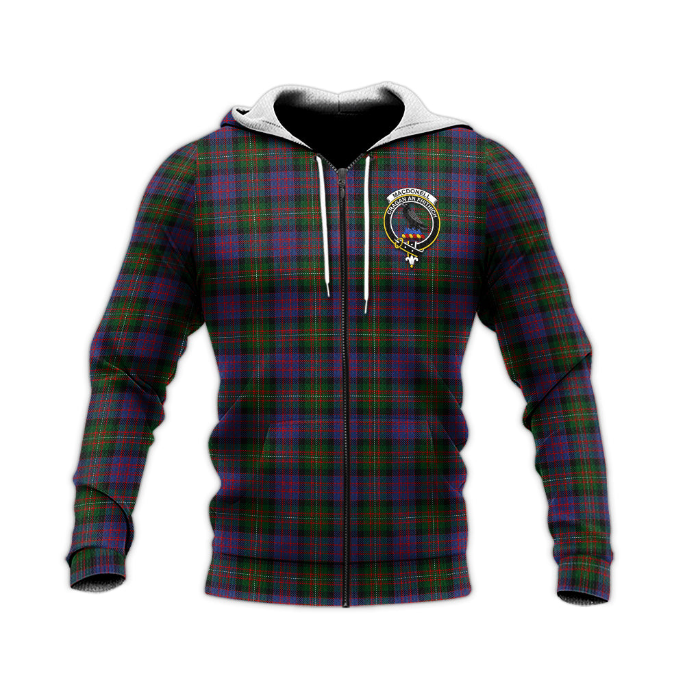 MacDonell (McDonell) Tartan Knitted Hoodie with Family Crest Unisex Knitted Zip Hoodie - Tartan Vibes Clothing