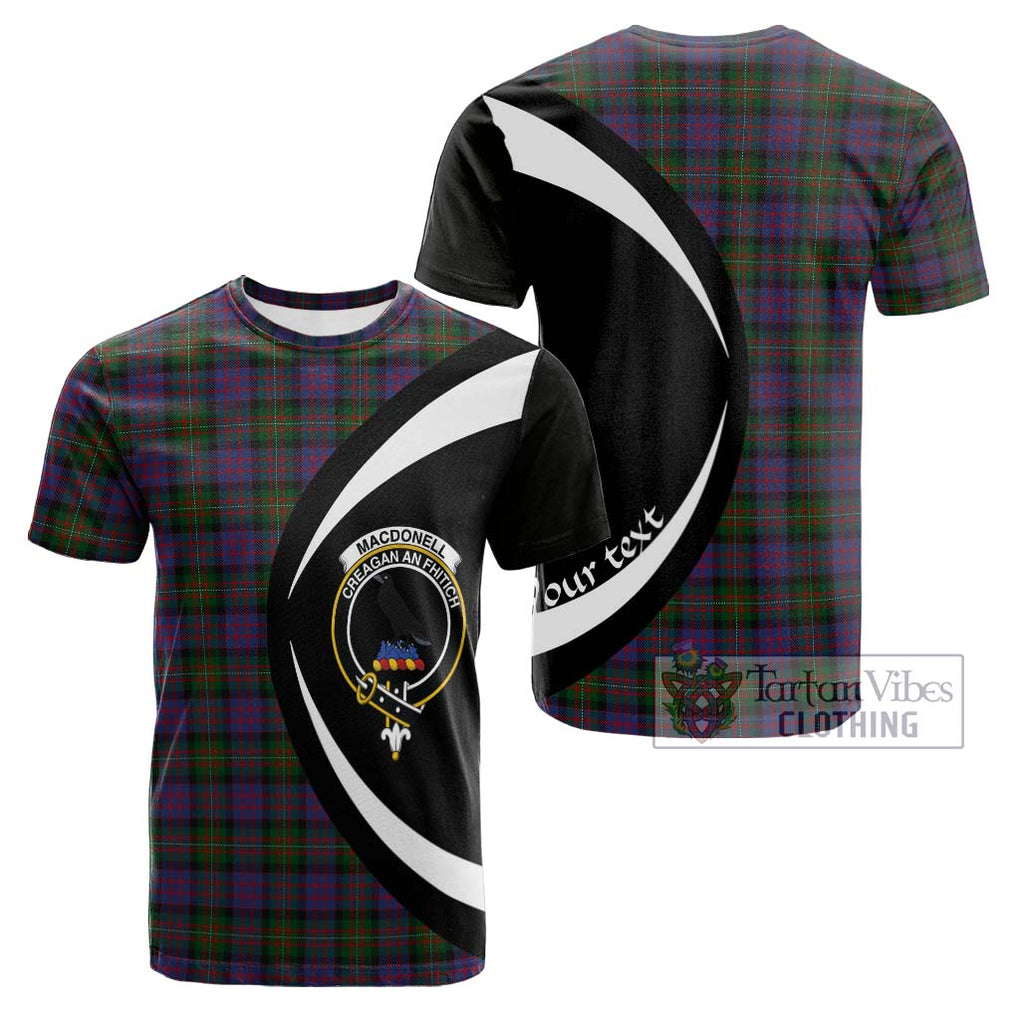 MacDonell (McDonell) Tartan Cotton T-shirt with Family Crest Circle Style Kid's Shirt - Tartan Vibes Clothing