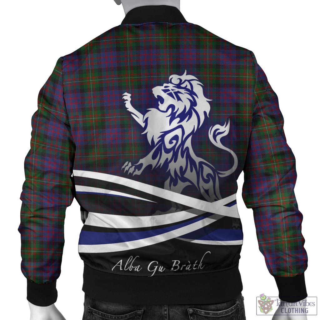 MacDonell (McDonell) Tartan Bomber Jacket with Alba Gu Brath Regal Lion Emblem - Tartan Vibes Clothing