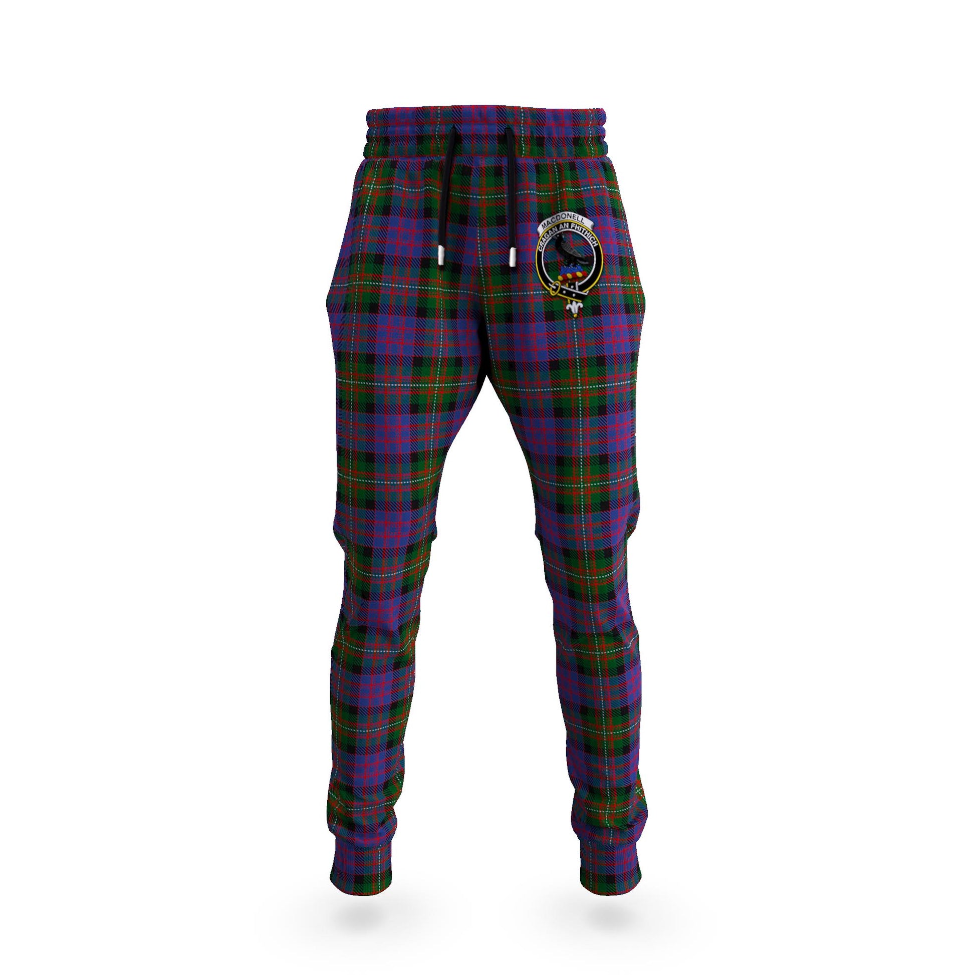 MacDonell (McDonell) Tartan Joggers Pants with Family Crest 5XL - Tartan Vibes Clothing