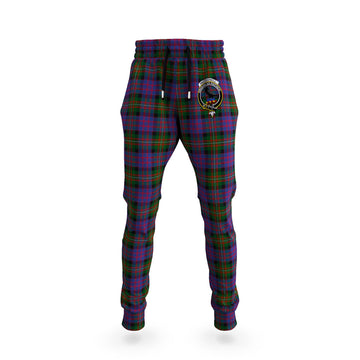 MacDonell of Glengarry Tartan Joggers Pants with Family Crest