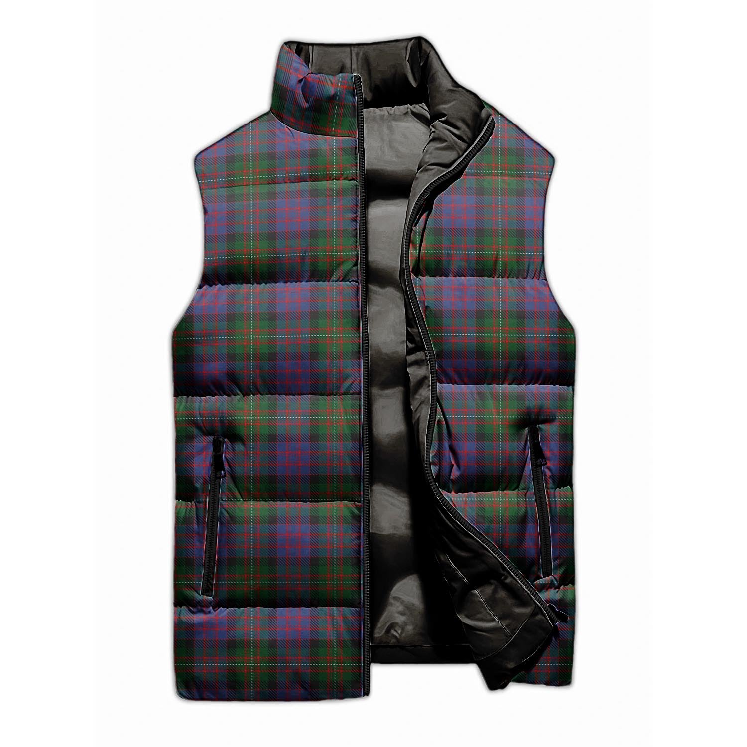 MacDonell (McDonell) Tartan Sleeveless Puffer Jacket Unisex M - Tartan Vibes Clothing