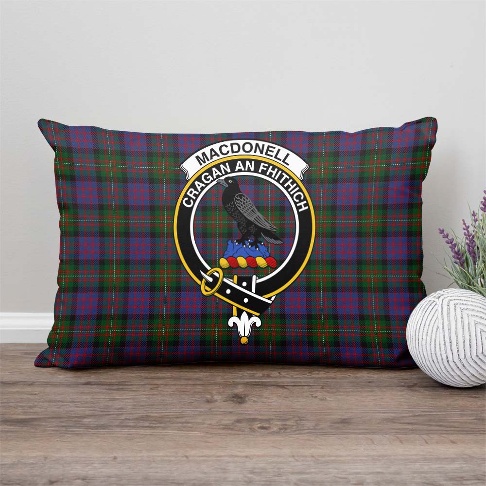 MacDonell (McDonell) Tartan Pillow Cover with Family Crest - Tartan Vibes Clothing