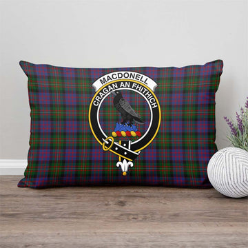 MacDonell (McDonell) Tartan Pillow Cover with Family Crest - Tartan Vibes Clothing
