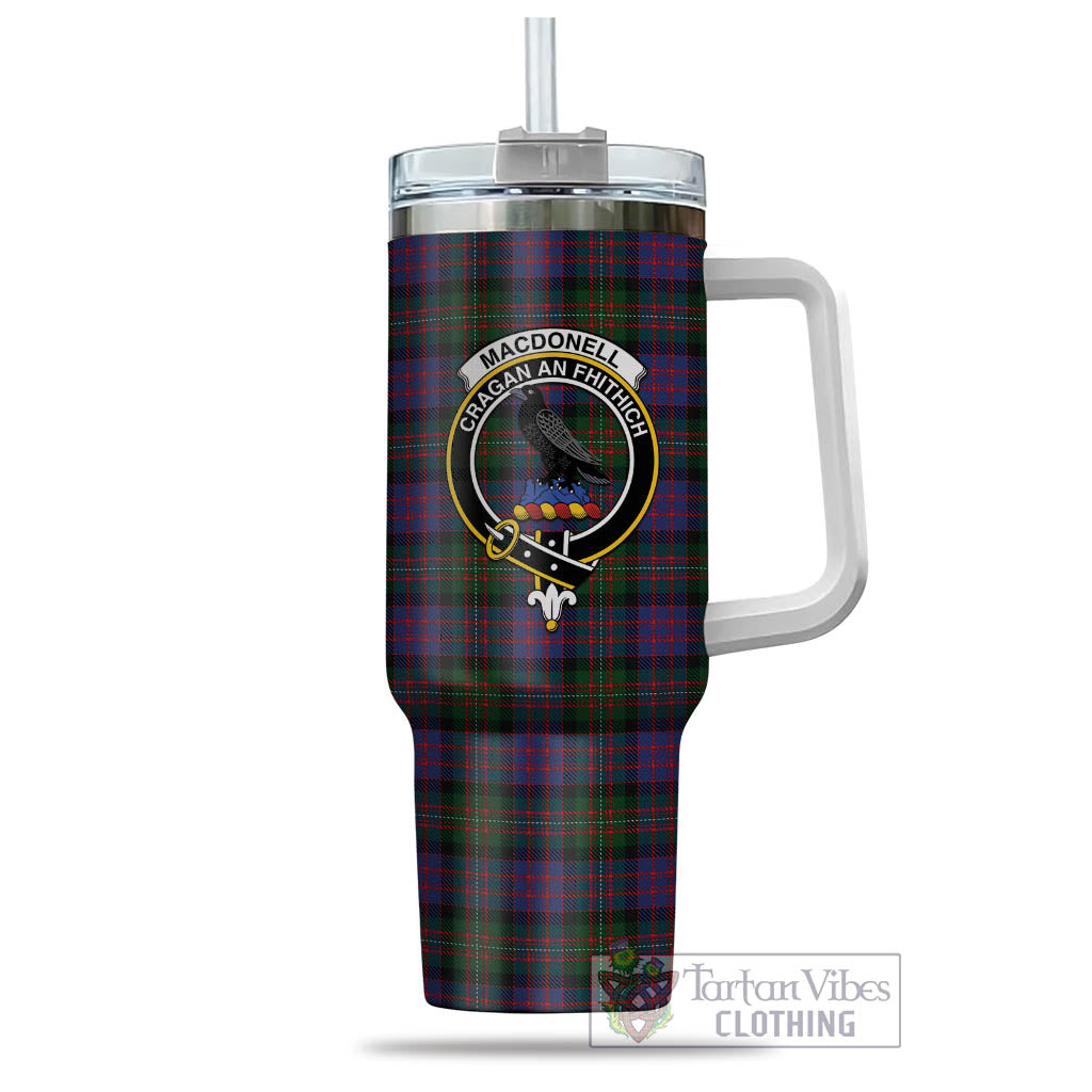 MacDonell (McDonell) Tartan Tumbler with Handle with Family Crest - Tartan Vibes Clothing
