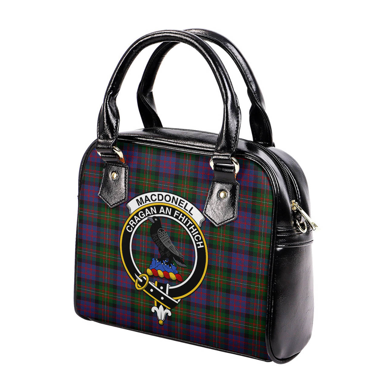 MacDonell (McDonell) Tartan Shoulder Handbags with Family Crest - Tartan Vibes Clothing