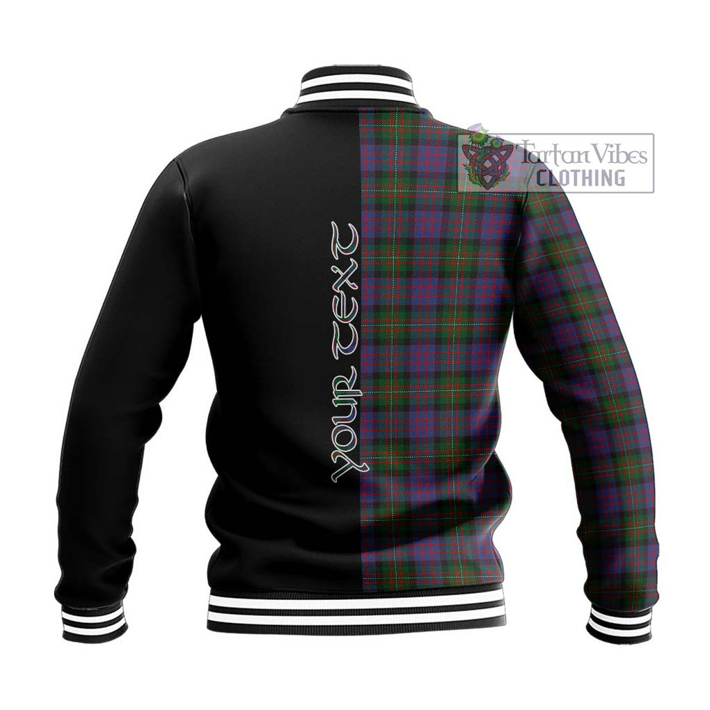 MacDonell (McDonell) Tartan Baseball Jacket with Family Crest and Half Of Me Style - Tartan Vibes Clothing