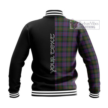 MacDonell (McDonell) Tartan Baseball Jacket with Family Crest and Half Of Me Style