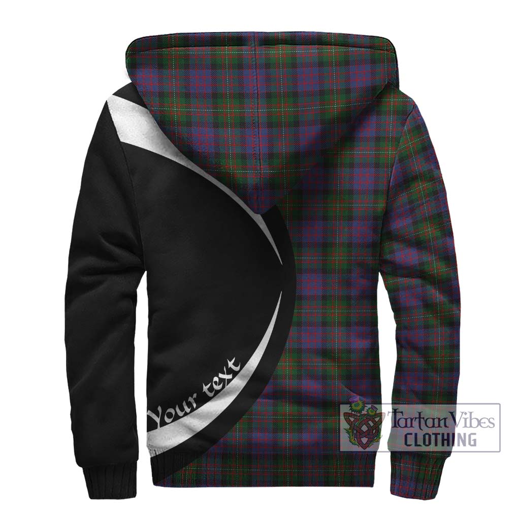 MacDonell (McDonell) Tartan Sherpa Hoodie with Family Crest Circle Style - Tartan Vibes Clothing