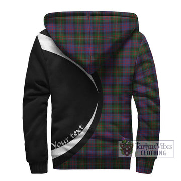 MacDonell (McDonell) Tartan Sherpa Hoodie with Family Crest Circle Style - Tartan Vibes Clothing