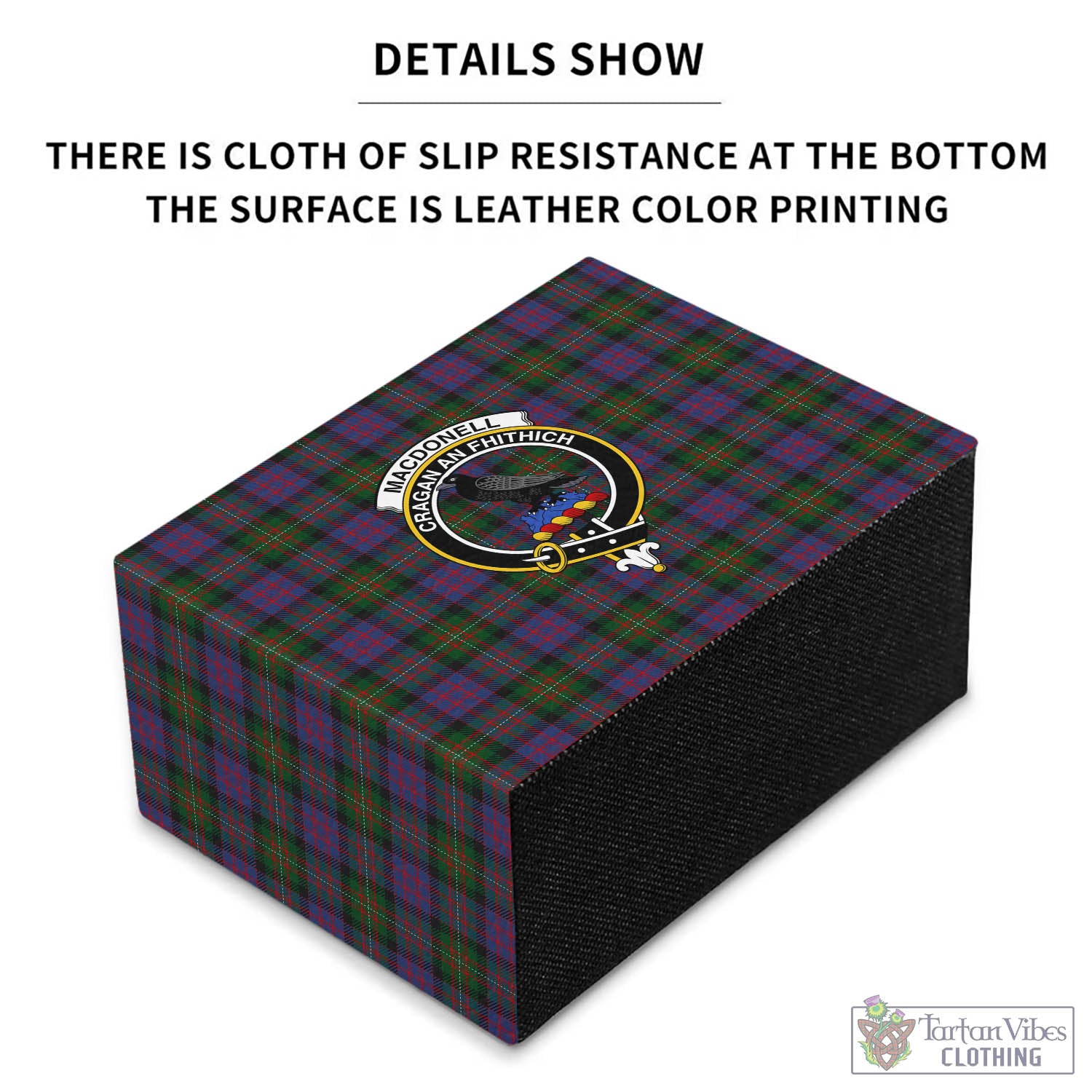 MacDonell (McDonell) Tartan Pen Holder with Family Crest - Tartan Vibes Clothing