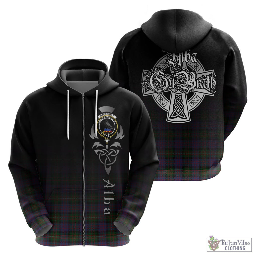 MacDonell (McDonell) Tartan Hoodie Featuring Alba Gu Brath Family Crest Celtic Inspired - Tartan Vibes Clothing
