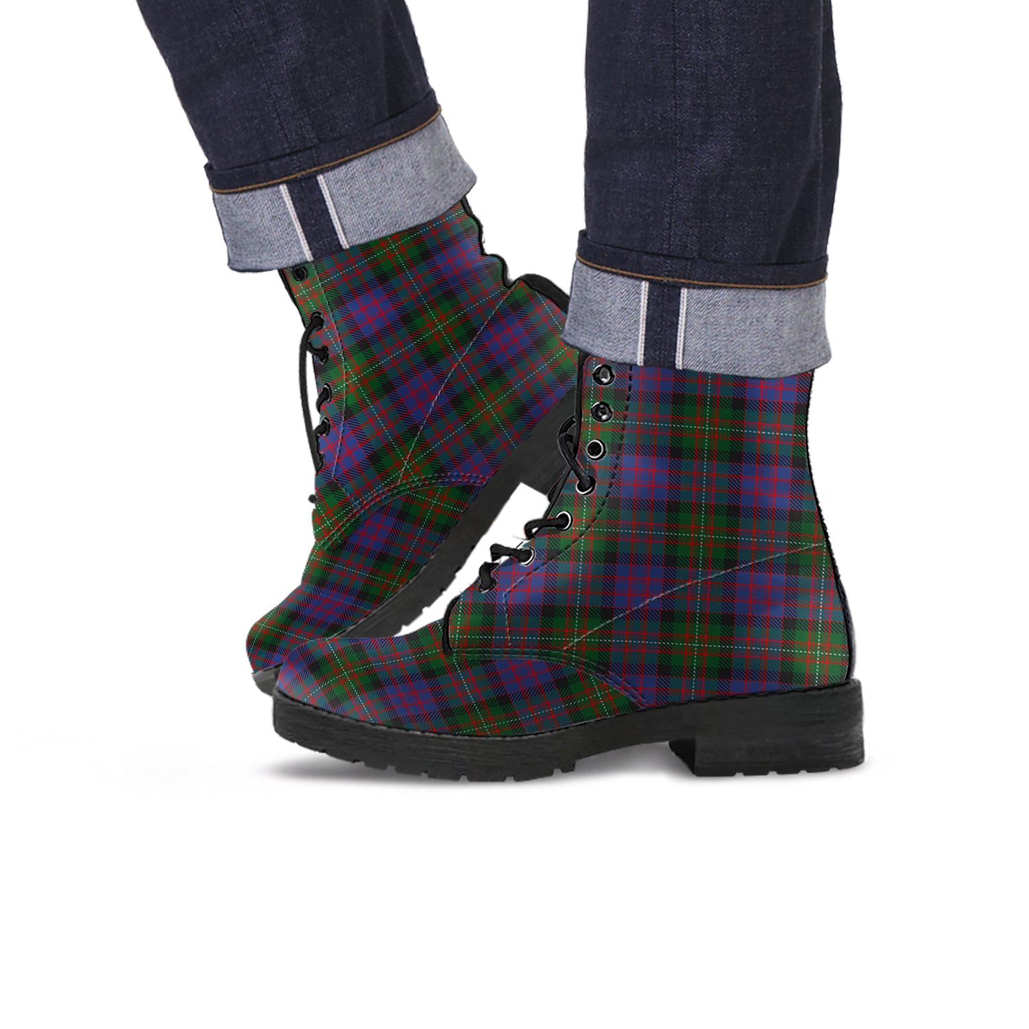 MacDonell (McDonell) Tartan Leather Boots - Tartan Vibes Clothing