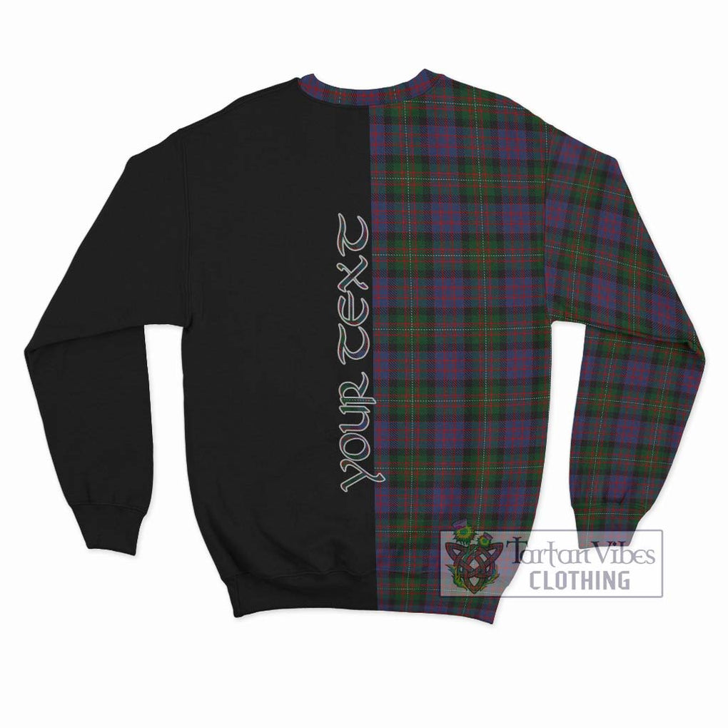 MacDonell (McDonell) Tartan Sweatshirt with Family Crest and Half Of Me Style - Tartan Vibes Clothing
