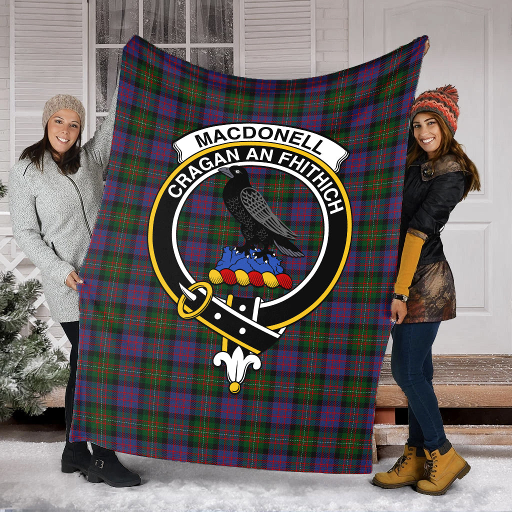 MacDonell (McDonell) Tartan Blanket with Family Crest - Tartan Vibes Clothing