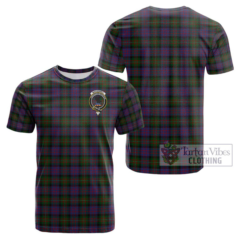 MacDonell (McDonell) Tartan Cotton T-Shirt with Family Crest - Tartan Vibes Clothing