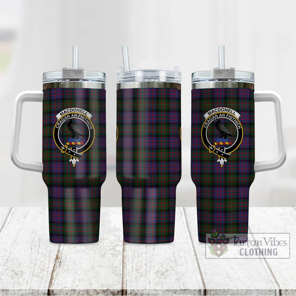 MacDonell (McDonell) Tartan Tumbler with Handle with Family Crest - Tartan Vibes Clothing
