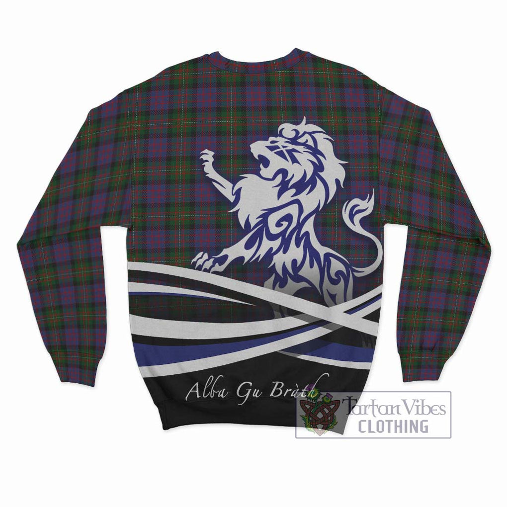 MacDonell (McDonell) Tartan Sweatshirt with Alba Gu Brath Regal Lion Emblem - Tartan Vibes Clothing