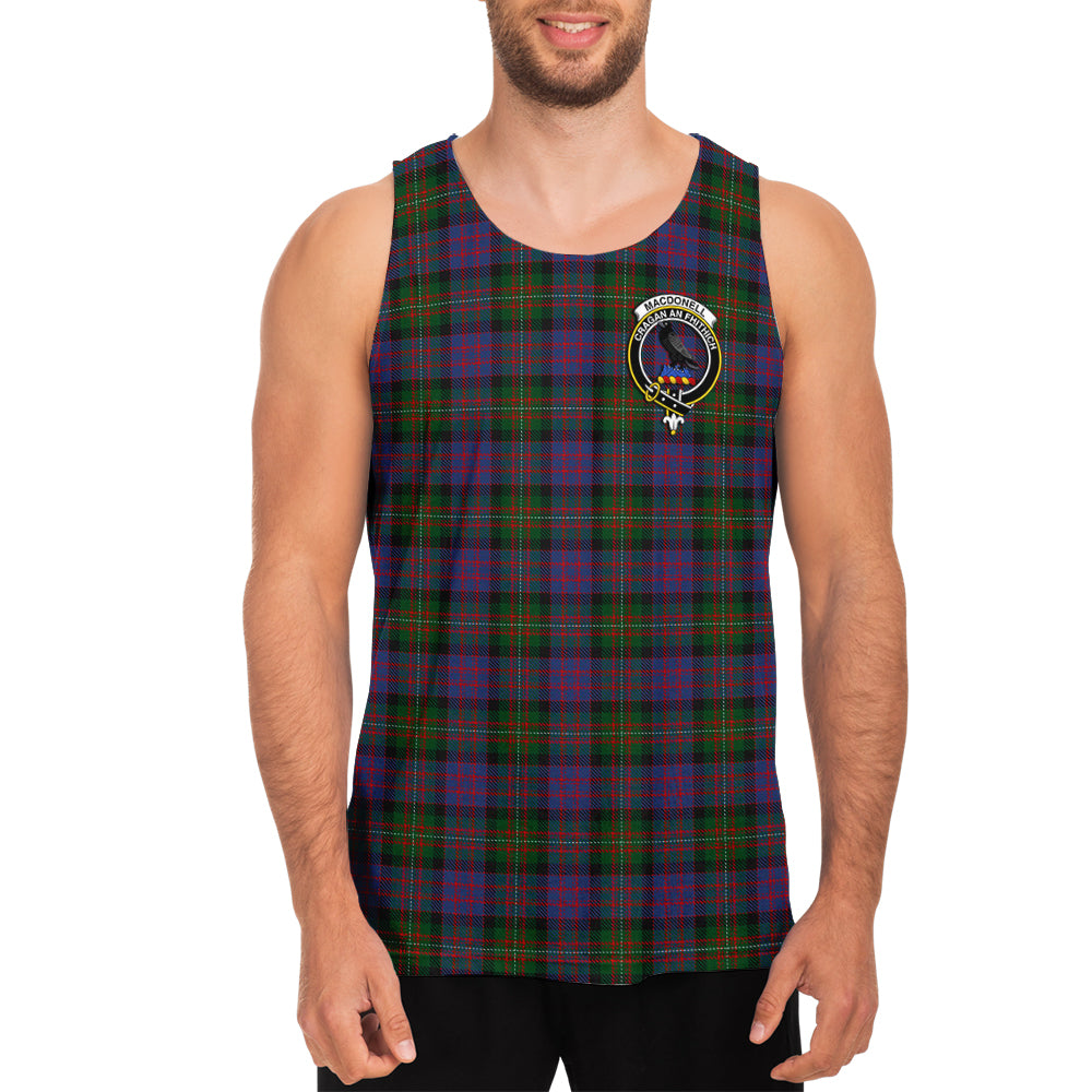 MacDonell (McDonell) Tartan Mens Tank Top with Family Crest - Tartan Vibes Clothing