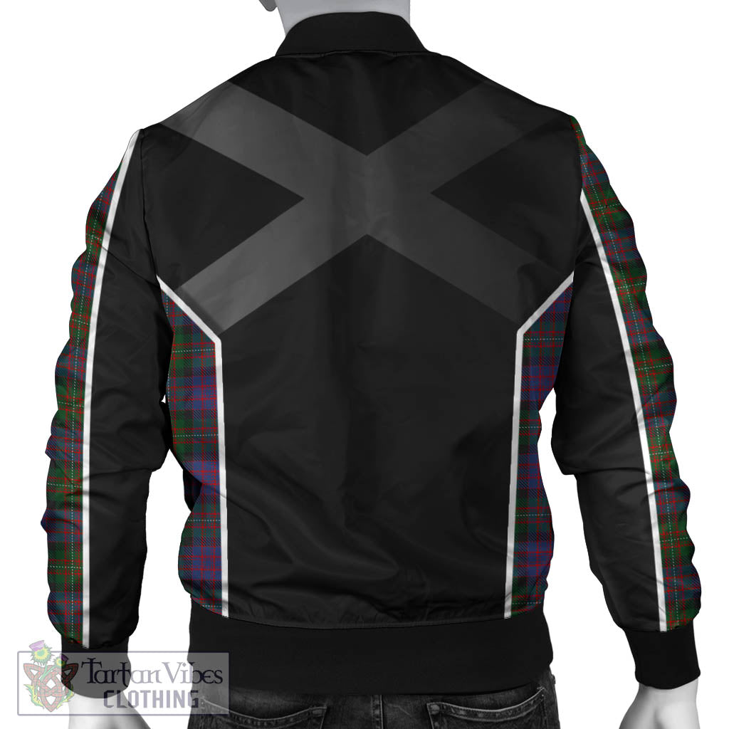 MacDonell (McDonell) Tartan Bomber Jacket with Family Crest and Scottish Thistle Vibes Sport Style - Tartan Vibes Clothing