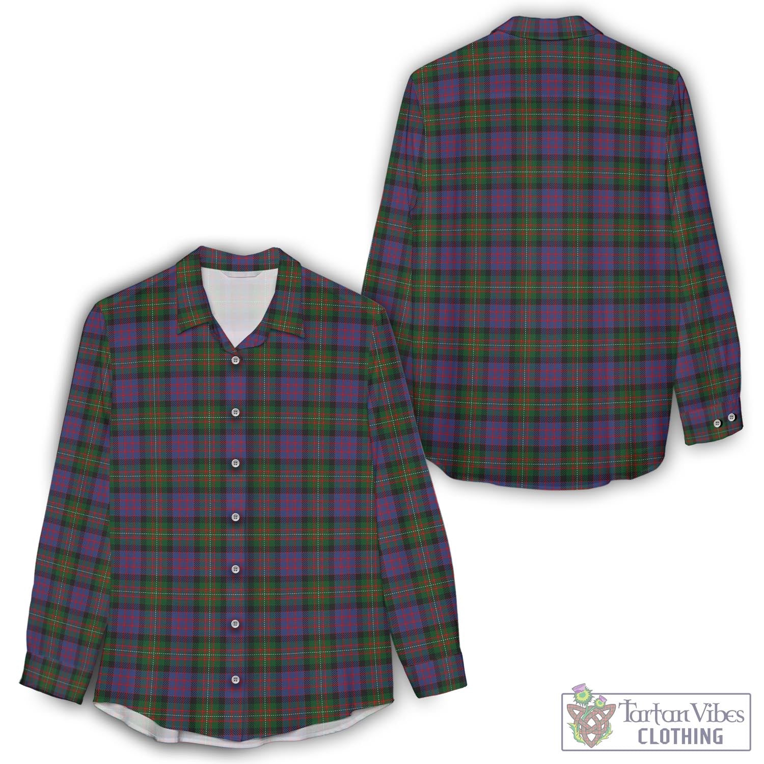 MacDonell (McDonell) Tartan Women's Casual Shirt - Tartan Vibes Clothing