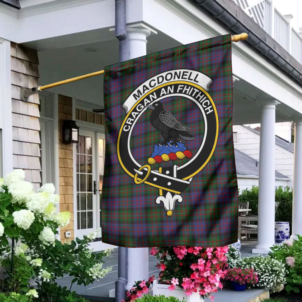 MacDonell (McDonell) Tartan Flag with Family Crest - Tartan Vibes Clothing