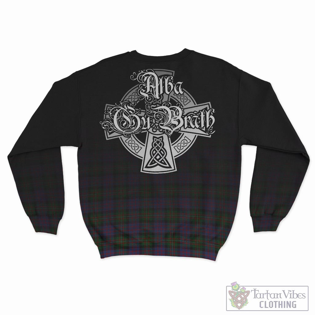 Tartan Vibes Clothing MacDonell of Glengarry Tartan Sweatshirt Featuring Alba Gu Brath Family Crest Celtic Inspired