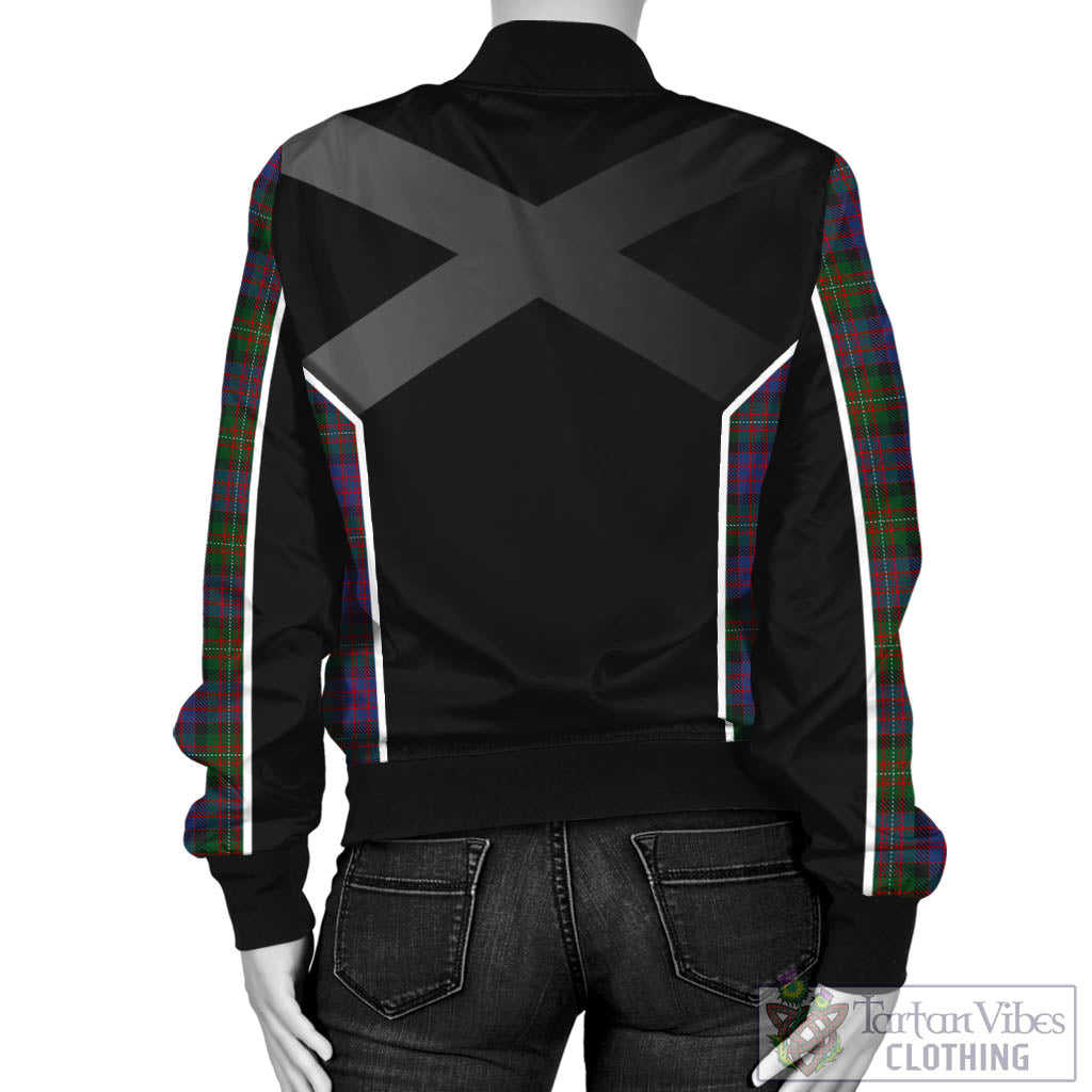 MacDonell (McDonell) Tartan Bomber Jacket with Family Crest and Scottish Thistle Vibes Sport Style - Tartan Vibes Clothing