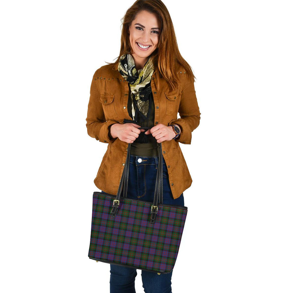 MacDonell (McDonell) Tartan Leather Tote Bag - Tartan Vibes Clothing