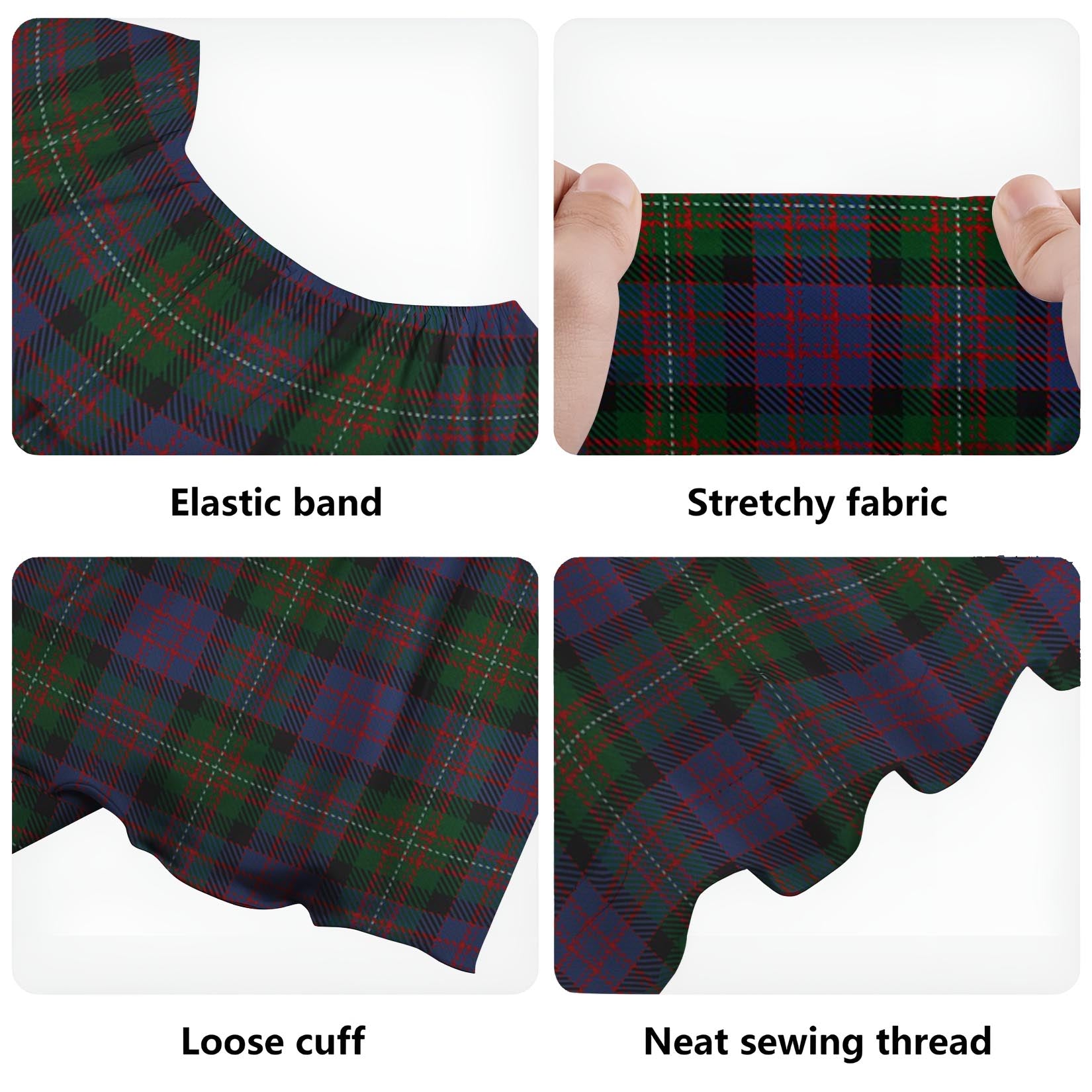 MacDonell (McDonell) Tartan Off Shoulder Long Dress - Tartan Vibes Clothing