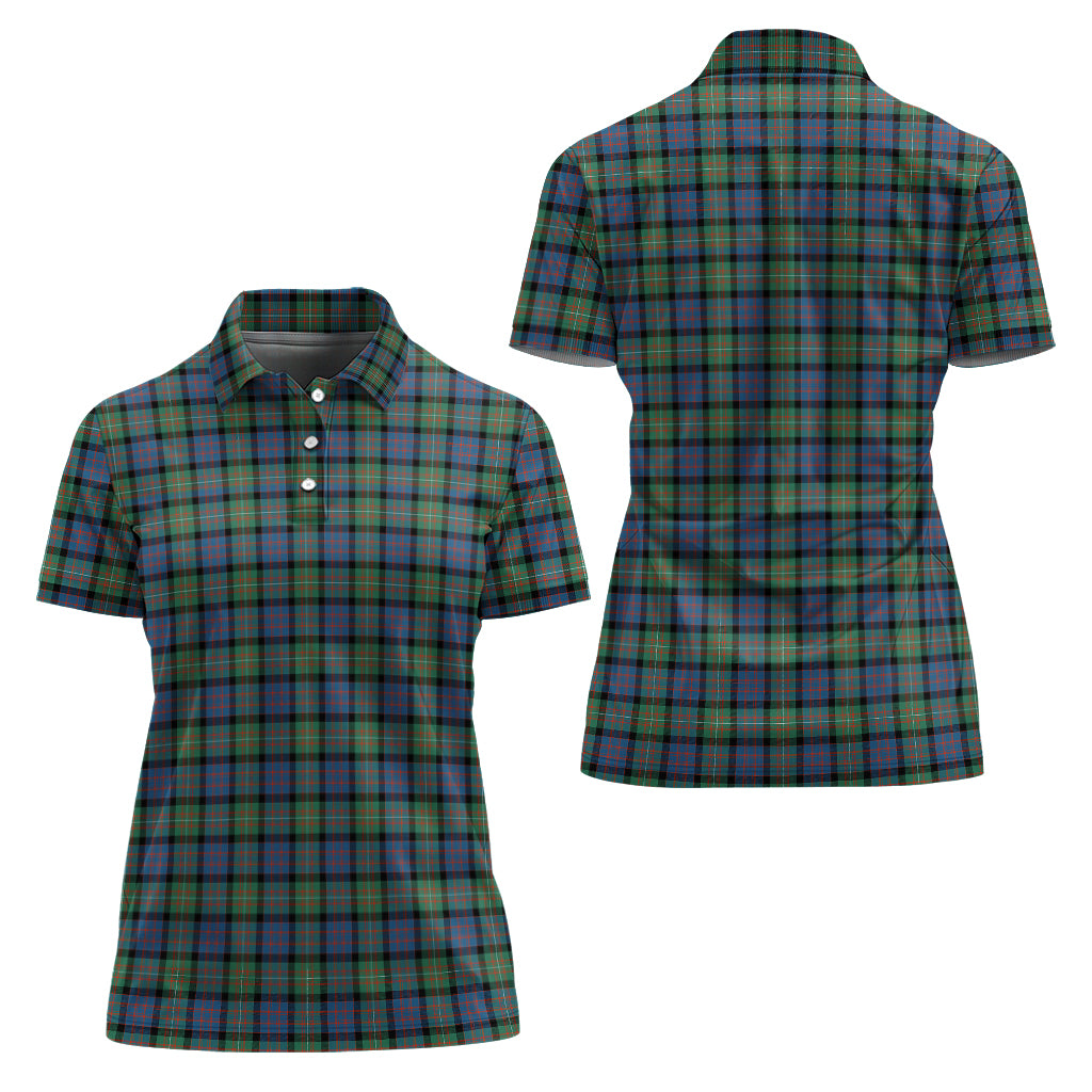 macdonell-of-glengarry-ancient-tartan-polo-shirt-for-women