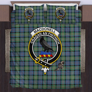MacDonell of Glengarry Ancient Tartan Bedding Set with Family Crest