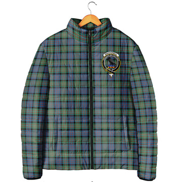 MacDonell of Glengarry Ancient Tartan Padded Jacket with Family Crest