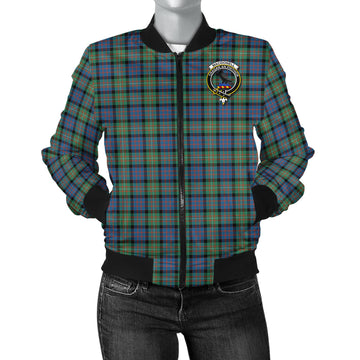 MacDonell of Glengarry Ancient Tartan Bomber Jacket with Family Crest