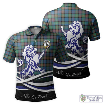 MacDonell of Glengarry Ancient Tartan Polo Shirt with Alba Gu Brath Regal Lion Emblem