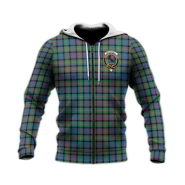 MacDonell of Glengarry Ancient Tartan Knitted Hoodie with Family Crest