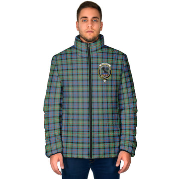 MacDonell of Glengarry Ancient Tartan Padded Jacket with Family Crest
