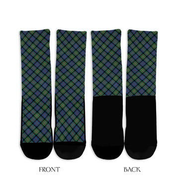 MacDonell of Glengarry Ancient Tartan Crew Socks Cross Tartan Style