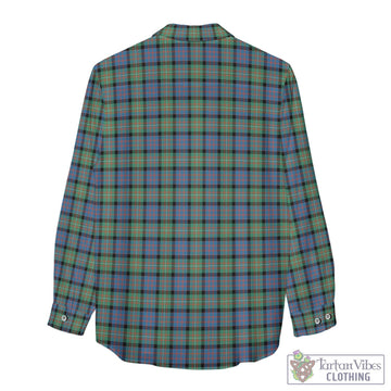 MacDonell of Glengarry Ancient Tartan Womens Casual Shirt with Family Crest