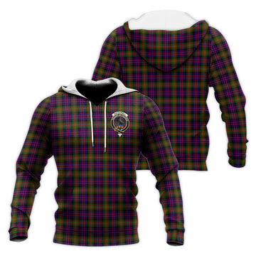 MacDonell of Glengarry Modern Tartan Knitted Hoodie with Family Crest
