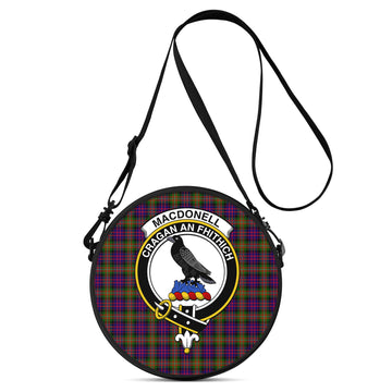 MacDonell of Glengarry Modern Tartan Round Satchel Bags with Family Crest