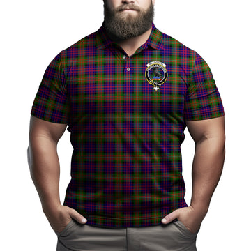 MacDonell of Glengarry Modern Tartan Men's Polo Shirt with Family Crest