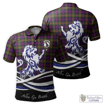 MacDonell of Glengarry Modern Tartan Polo Shirt with Alba Gu Brath Regal Lion Emblem
