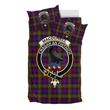 MacDonell of Glengarry Modern Tartan Bedding Set with Family Crest