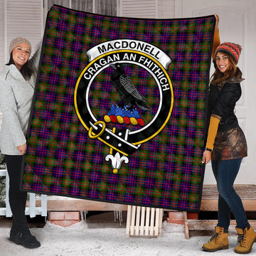 MacDonell of Glengarry Modern Tartan Quilt with Family Crest